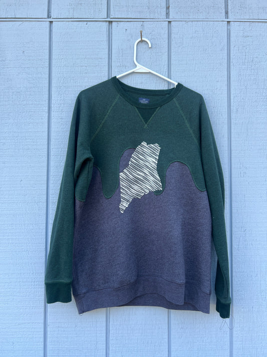 “Made in Maine” Upcycled Sweatshirt – Size M