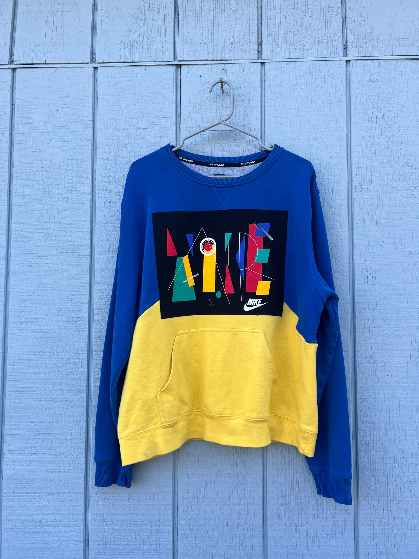 “Electric Energy” Upcycled Sweatshirt – Size L