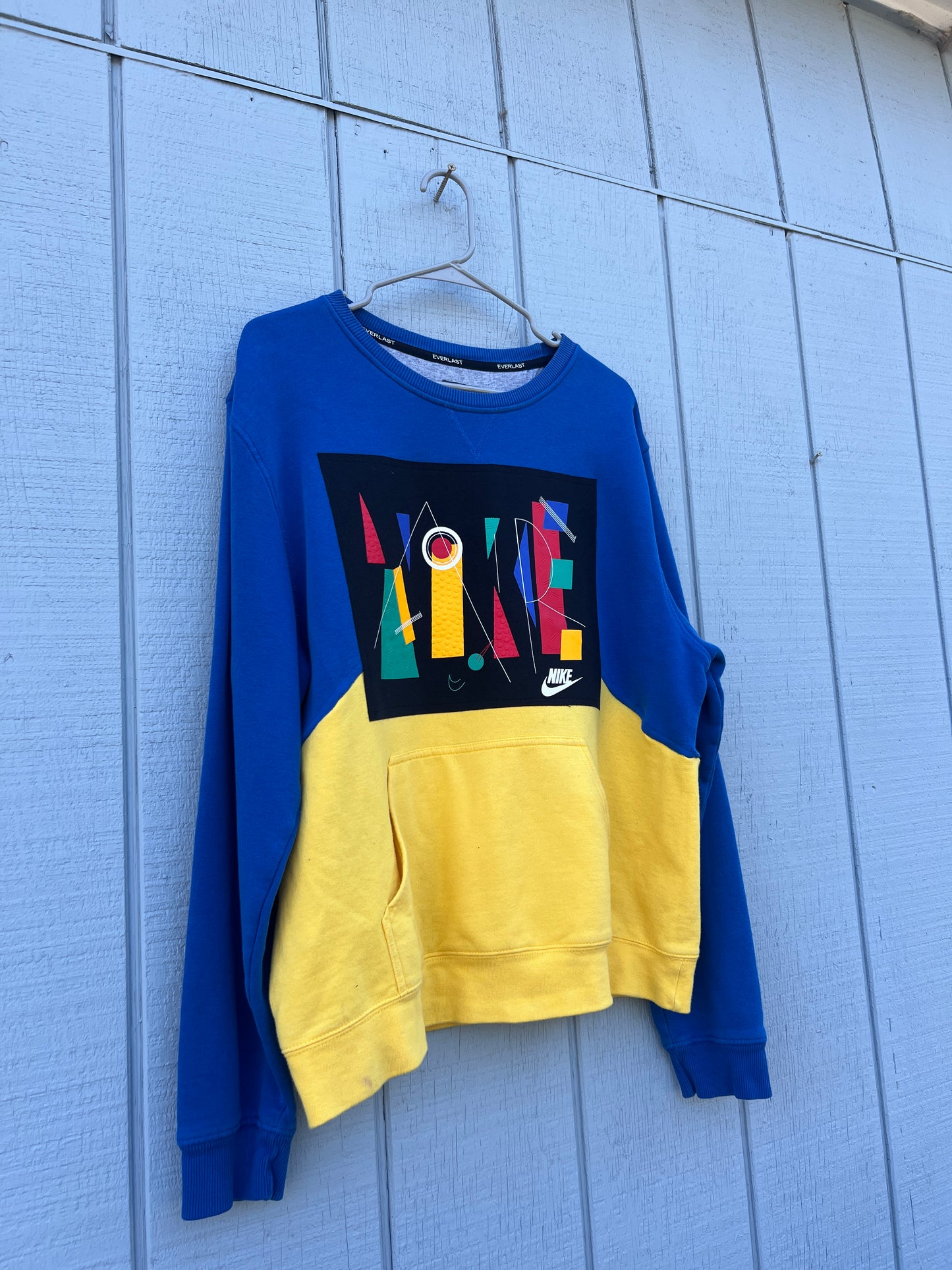 “Electric Energy” Upcycled Sweatshirt – Size L